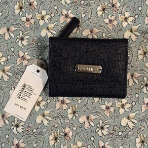 NWT Nautica Navy Embossed Wallet